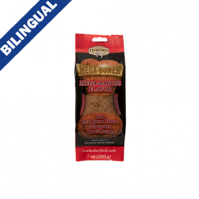 DARFORD MEGA BONES BACON FLAVORED DOG TREAT