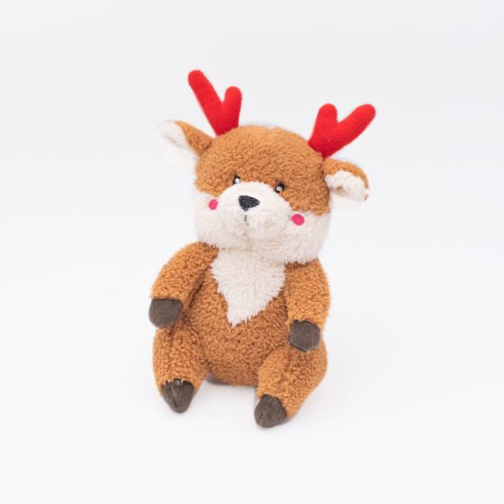 ZIPPY PAWS HOLIDAY CHEEKY CHUMZ - REINDEER