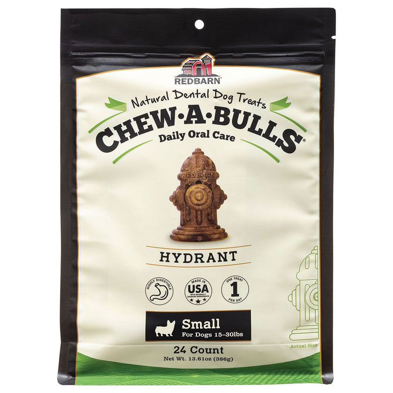 REDBARN CHEW A BULLS HYDRANT SMALL 24CT DOG