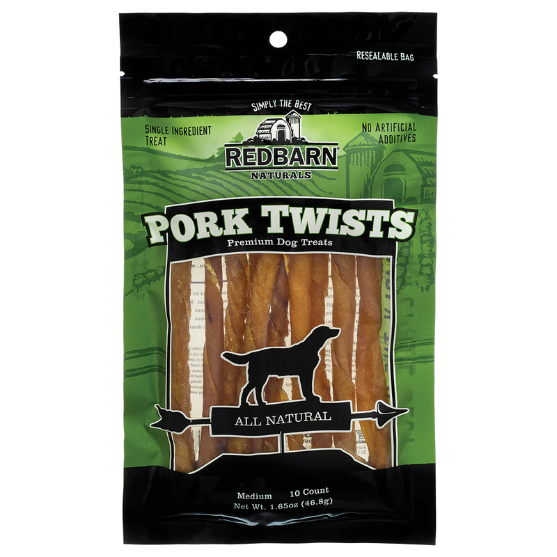 REDBARN PORK TWIST 10PC DOG