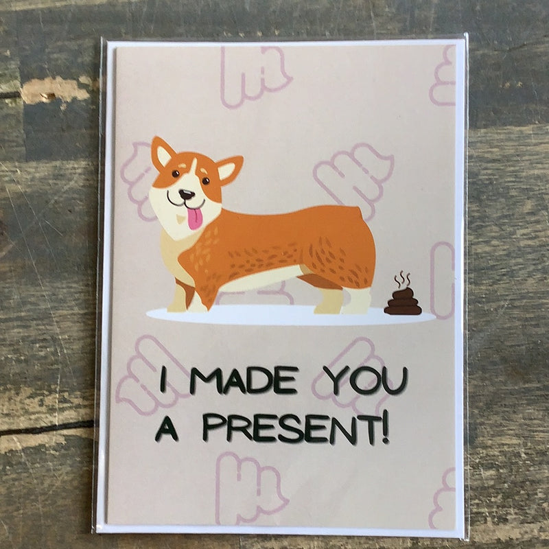 THE DOG SHOP , CORGI BIRTHDAY CARD