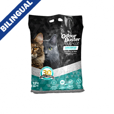 ODOUR BUSTER MULTI-CAT PREMIUM CAT LITTER 12KG