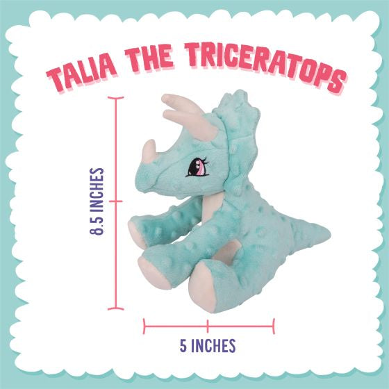 SNUGAROOZ TALIA THE TRICERATOPS DOG 8&