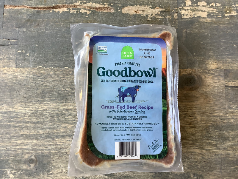 OPEN FARM GOODBOWL HARVEST BEEF & WHOLESOME GRAINS FROZEN DOG FOOD 16OZ