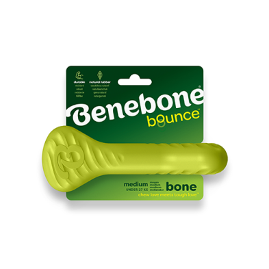 BENEBONE BOUNCE RUBBER BONE MEDIUM DOG TOY