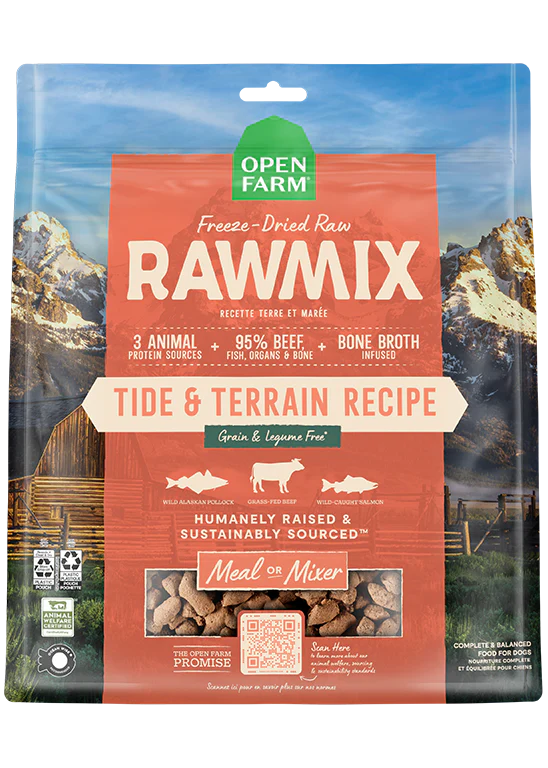 RAWMIX TIDE & TERRAIN FREEZE DRIED RAW RECIPE 13.5OZ