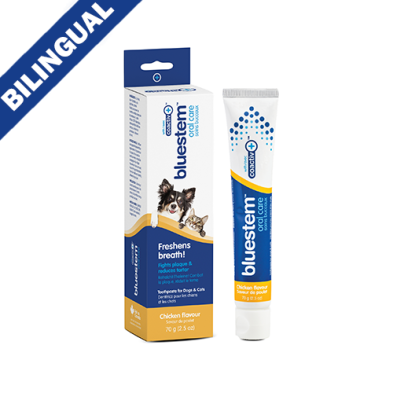 BLUESTEM ORAL CARE TOOTHPASTE WITH COACTIV+ CHICKEN FLAVOR FOR DOGS & CATS 70GM