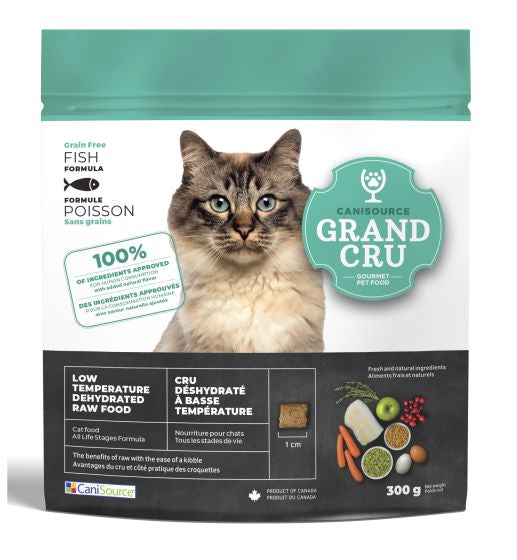 CANISOURCE GRAND CRU LOW TEMPERATURE DEHYDRATED RAW GRAIN FREE FISH FORMULA CAT FOOD 300G