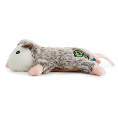 GODOG FLATZ FLATTIE OPOSSUM LARGE DOG TOY