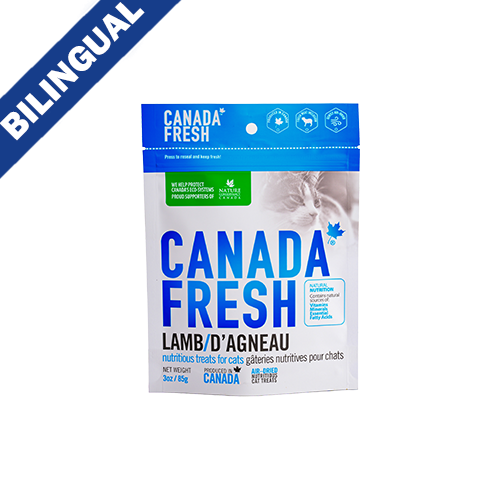 PETKIND CANADA FRESH LAMB AIR-DRIED NUTRITIOUS CAT TREATS 3OZ