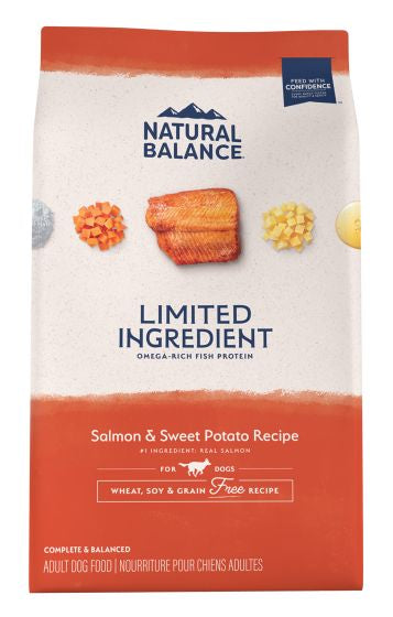 NATURAL BALANCE LID GF SALMON AND SWEET POTATO ADULT DOG 24LB