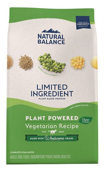 NATURAL BALANCE PLANT POWERED VEGETARIAN DOG FOOD 24LB