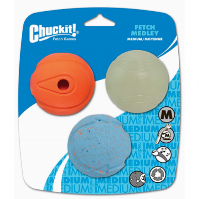 CHUCKIT! FETCH MEDLEY BALLS DOG TOY