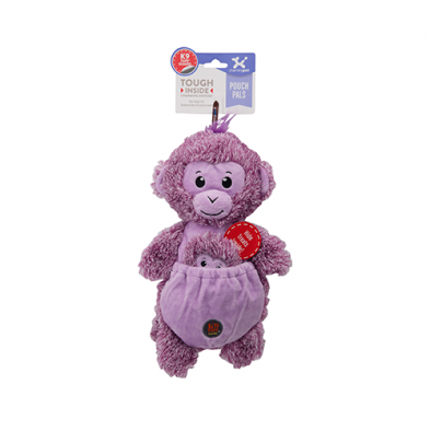 CHARMING PET POUCH PALS MONKEY PLUSH DOG TOY