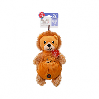 CHARMING PET POUCH PALS LION PLUSH DOG TOY