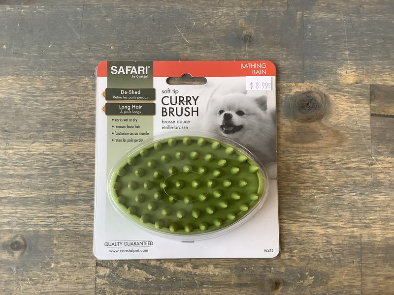 SAFARI DOG RUBBER CURRY BRUSHES DOG