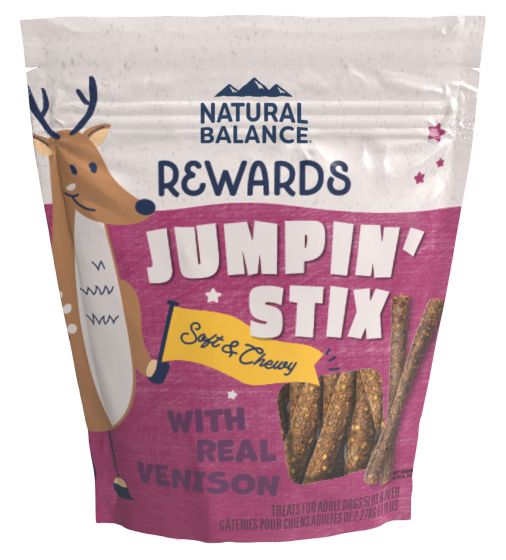 NATURE BALANCE JUMPIN’ STIX REAL VENISON DOG TREATS 10OZ