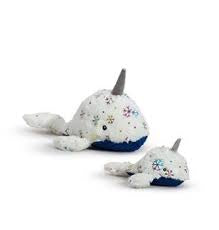 HUGGLEHOUNDS - CHRISTMAS KNOTTIE NELLIE NARWHAL LARGE