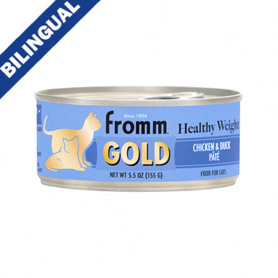 FROMM GOLD HEALTHY WEIGHT CHICKEN & DUCK PÂTÉ FOOD FOR CATS 5.5OZ