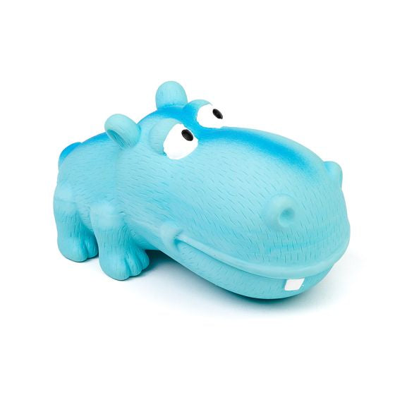 BUD-Z LATEX BIG SNOUT HIPPOPPOTAMUS BLUE DOG 7IN 1PC