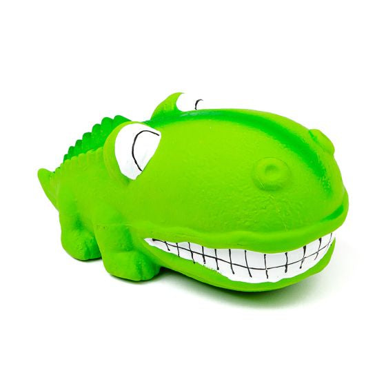 BUD-Z LATEX BIG SNOUT ALLIGATOR GREEN DOG 7IN 1PC