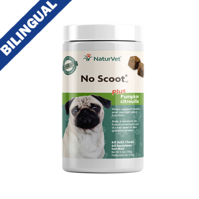 NATURVET NO SCOOT PLUS PUMPKIN SOFT CHEWS FOR DOGS (60CT)