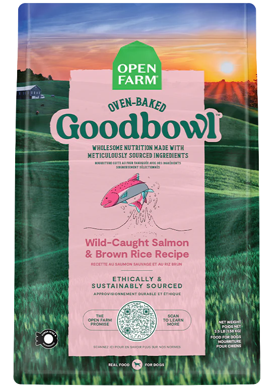 OPEN FARM GOODBOWL WILD SALMON & BROWN RICE RECIPE FOR DOGS 22LB