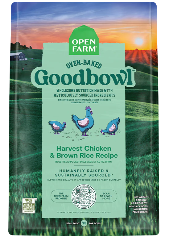 OPEN FARM GOODBOWL HARVEST CHICKEN & BROWN RICE RECIPE FOR DOGS 3.5LB