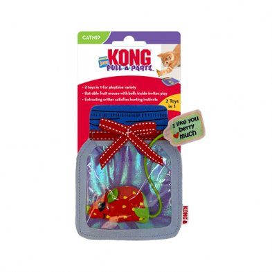 KONG PULL-A-PARTZ JAMZ CAT TOY