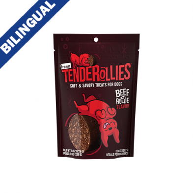 FROMM TENDEROLLIES BEEF-A-ROLLIE FLAVOR DOG TREATS 8OZ