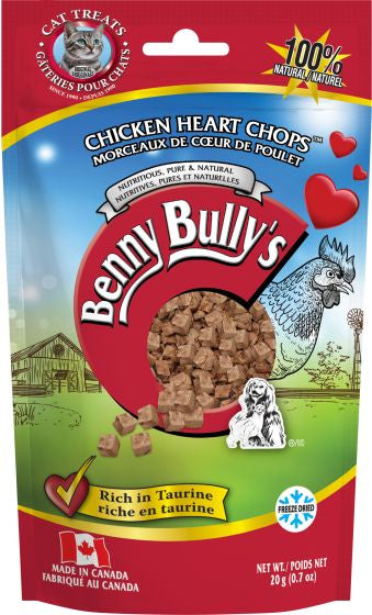 BENNY BULLY’S CHICKEN HEART CHOPS CAT 20G