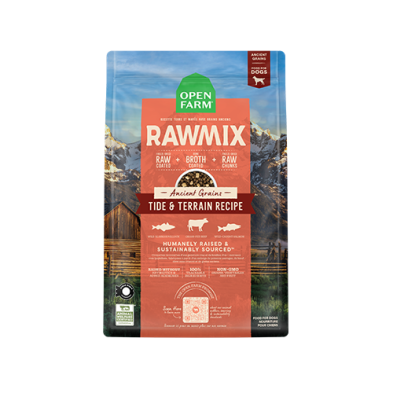 OPEN FARM RAWMIX TIDE & TERRAIN WITH ANCIENT GRAINS DRY DOG FOOD 20LB