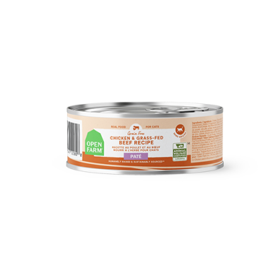 OPEN FARM CHICKEN & GRASS-FED BEEF PÂTÉ WET CAT FOOD 5.3OZ