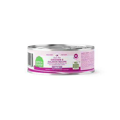 OPEN FARM CHICKEN & SALMON PÂTÉ WET CAT FOOD 5.3OZ