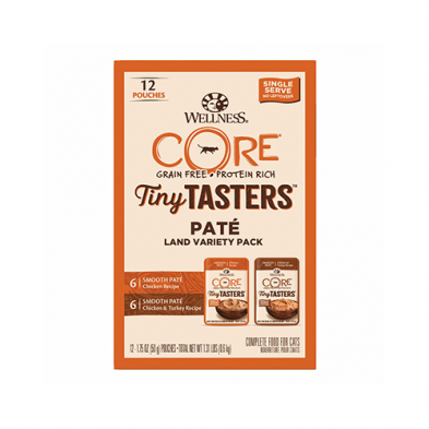 WELLNESS CORE TINY TASTERS PÂTÉ LAND VARIETY PACK 12 X 1.75 OZ