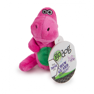 GODOG JUST FOR ME T-REX PINK DOG TOY