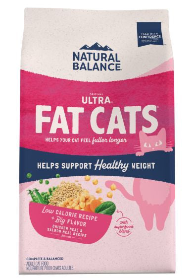 NATURAL BALANCE FAT CATS CHICKEN AND SALMON LOW CALORIE CAT 15LB