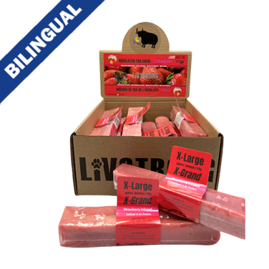 LIVSTRONG HIMALAYAN YAK CHEESE INFUSED WITH STRAWBERRY X-LARGE DOG TREAT