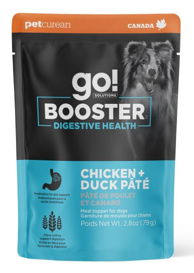 GO BOOSTER DIGESTIVE HEALTH CHICKEN AND DUCK PATE MEAL TOPPER DOG 2.8OZ