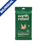 EARTH RATED OATMEAL SCENT DOG EAR WIPES, EAR CLEANSING WIPES (60CT)