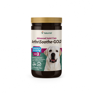 NATURVET ARTHRISOOTHE-GOLD ADVANCED CARE CHEWABLE TABLETS (120 CT)