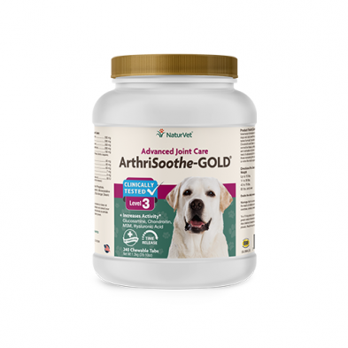 NATURVET ARTHRISOOTHE-GOLD ADVANCED CARE CHEWABLE TABLETS (240 CT)