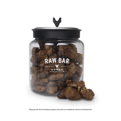 VITAL ESSENTIALS RAW BAR FREEZE-DRIED RAW DUCK HEARTS DOG & CAT SNACKS