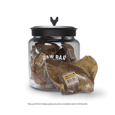 VITAL ESSENTIALS RAW BAR FREEZE-DRIED RAW PIG EARS DOG SNACKS