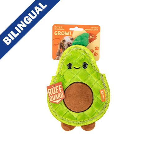 GROWL FLIP FLOPPZ FRUIT & VEGETABLE COLLECTION - DOG TOYS