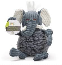 HUGGLEHOUNDS - HUGGELFLEECE  FLUFFER KNOTTIE - ELEPHANT - SMALL