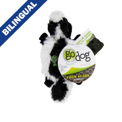GODOG FLATZ FLATTIE SKUNK X-SMALL DOG TOY