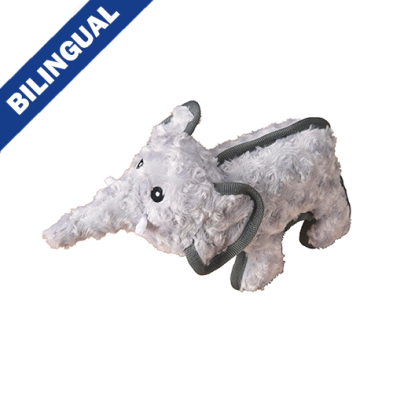 SPOT DURA-FUSE SNUGGLE ELEPHANT 12" DOG TOY