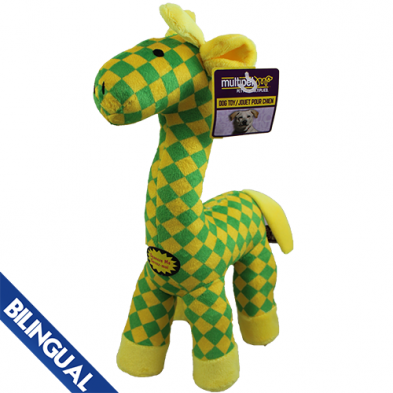 MULTIPET POLKA DOT GIRAFFE DOG TOY LARGE