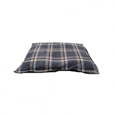 RUFF LOVE BUFFALO PLAID GREY & TAN CLOUD PILLOW 35" X 46" DOG BED